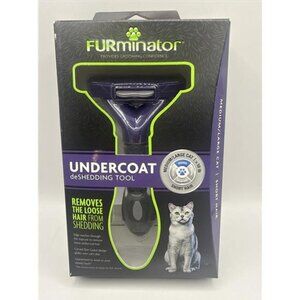 FURminator Undercoat deShedding Tool for Medium/Large Cat Short Hair - Purple
